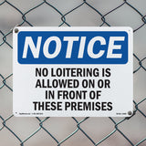 No Loitering Is Allowed On Or In Front Of