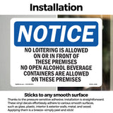 No Loitering Is Allowed On Or In Front Of
