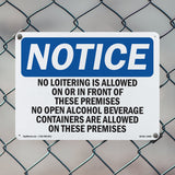 No Loitering Is Allowed On Or In Front Of