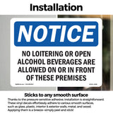No Loitering Or Open Alcoholic Beverages