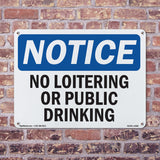 No Loitering Or Public Drinking