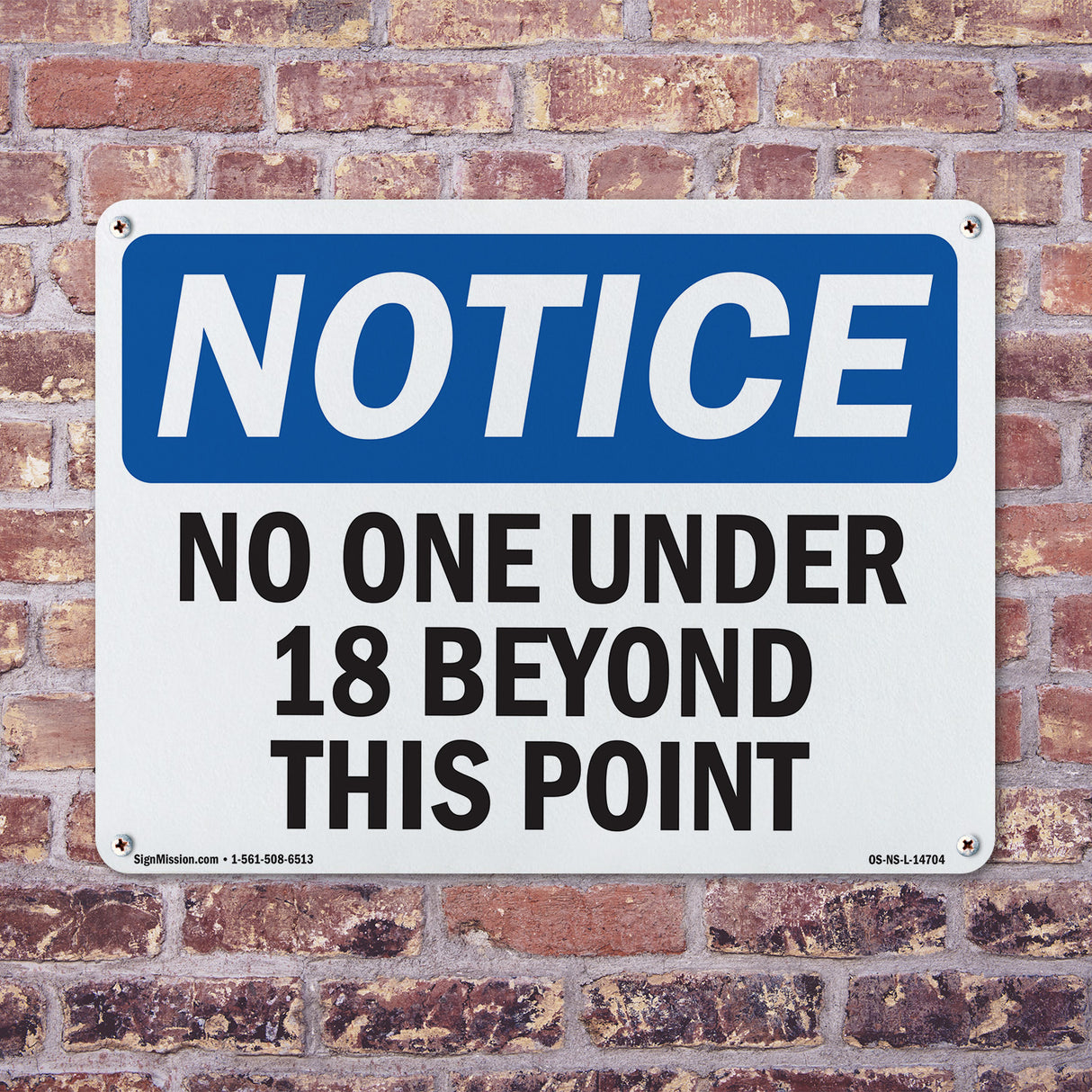 No One Under 18 Beyond This Point
