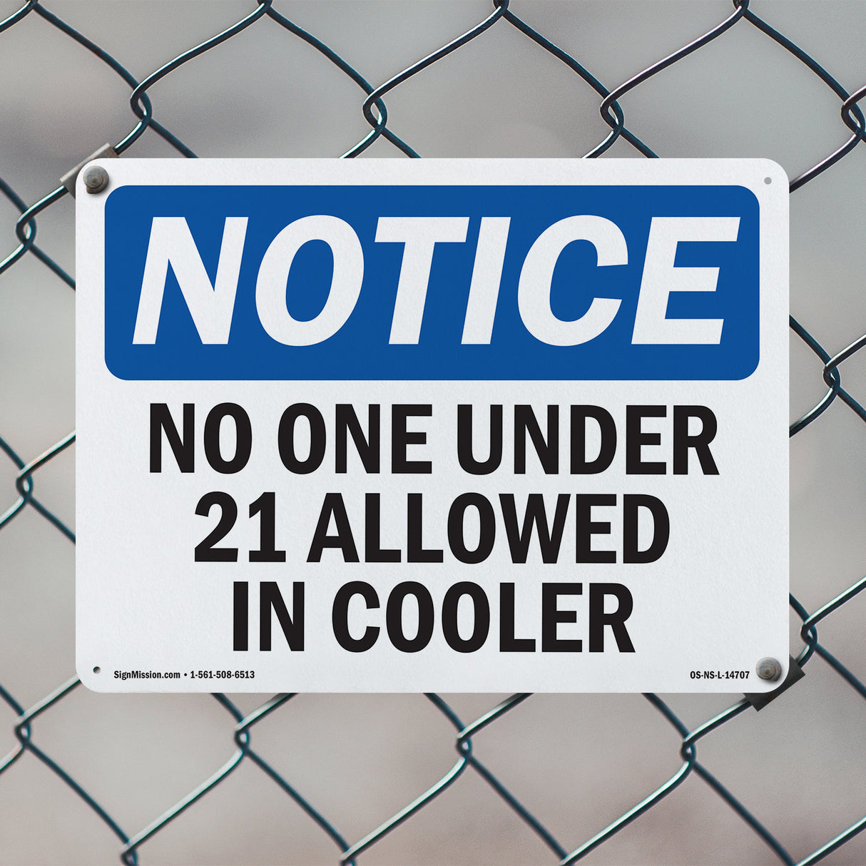No One Under 21 Allowed In Cooler