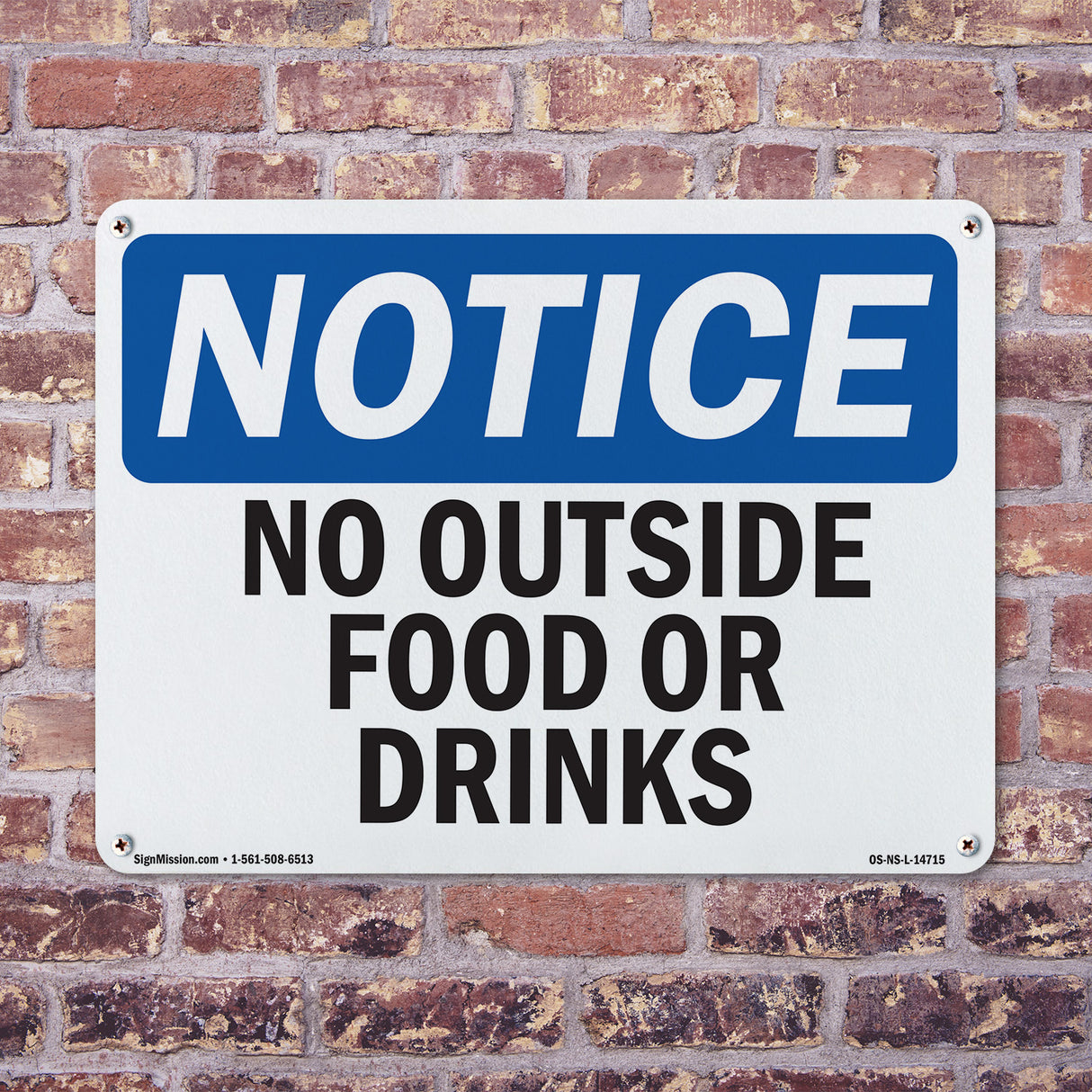 No Outside Food Or Drinks