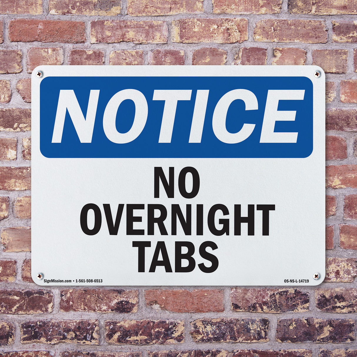 No Overnight Tabs