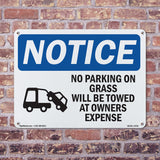 No Parking On Grass