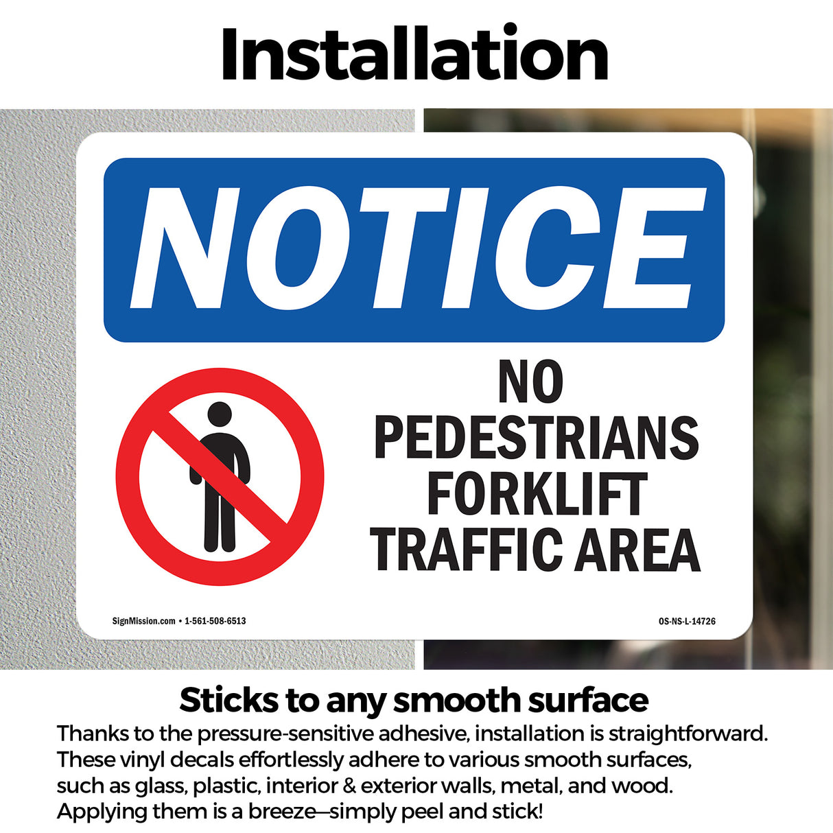 No Pedestrians Forklift