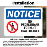 No Pedestrians Forklift