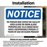 No Person May Enter The Facility Area Alone