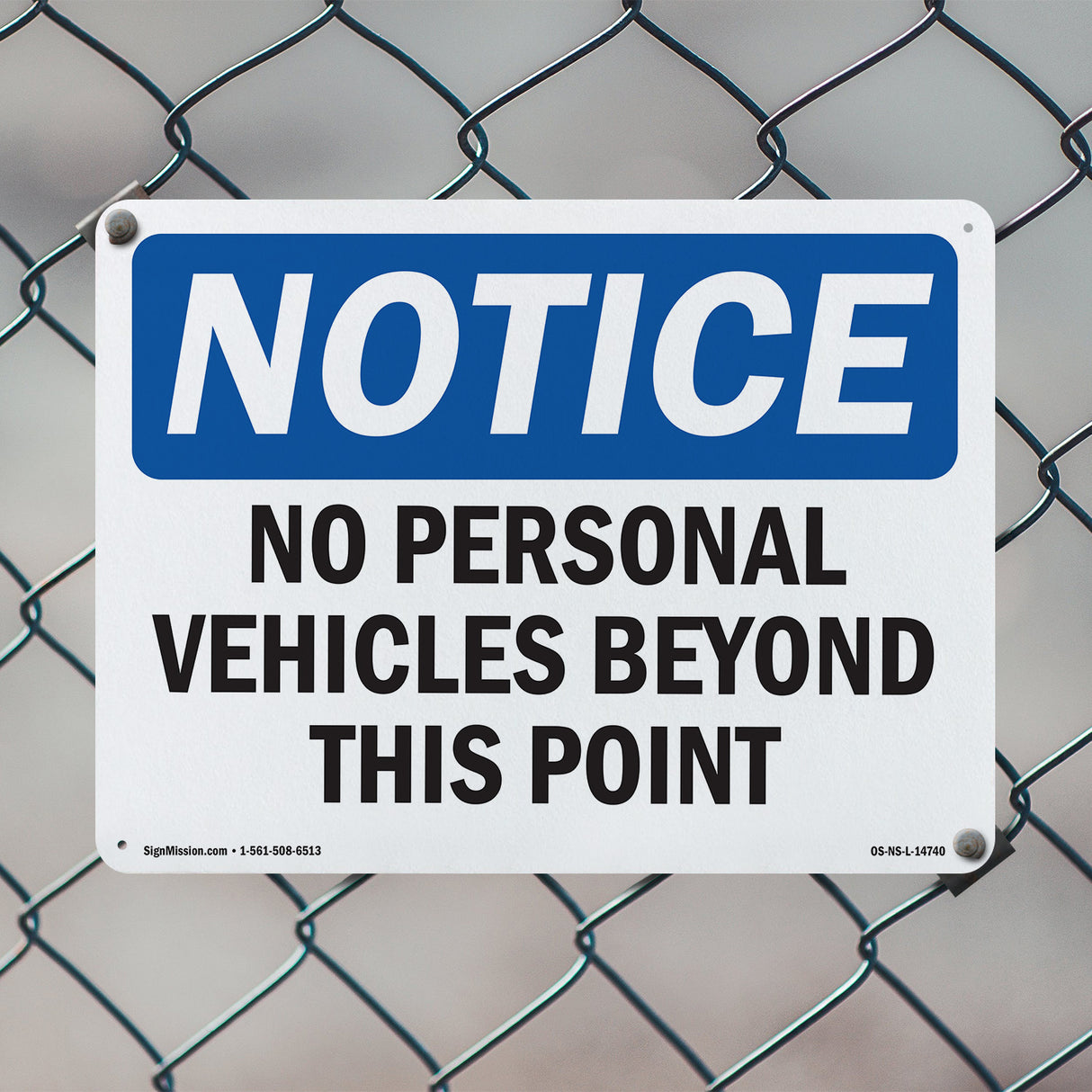 No Personal Vehicles Beyond This Point
