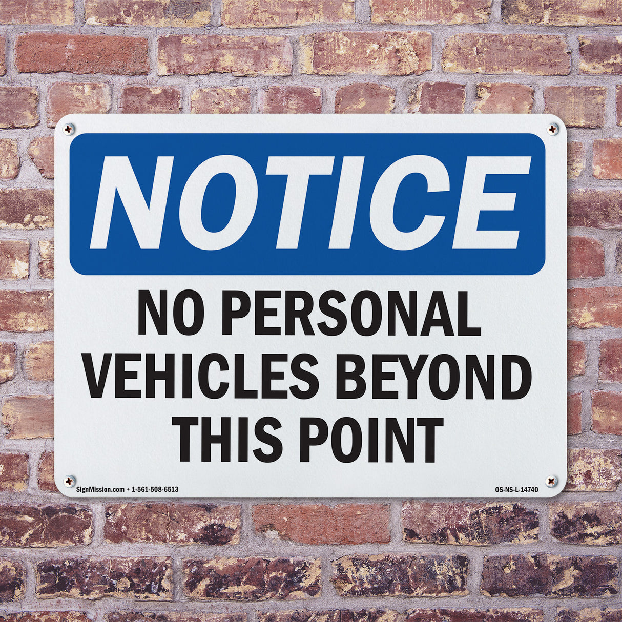 No Personal Vehicles Beyond This Point