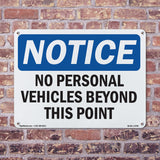 No Personal Vehicles Beyond This Point
