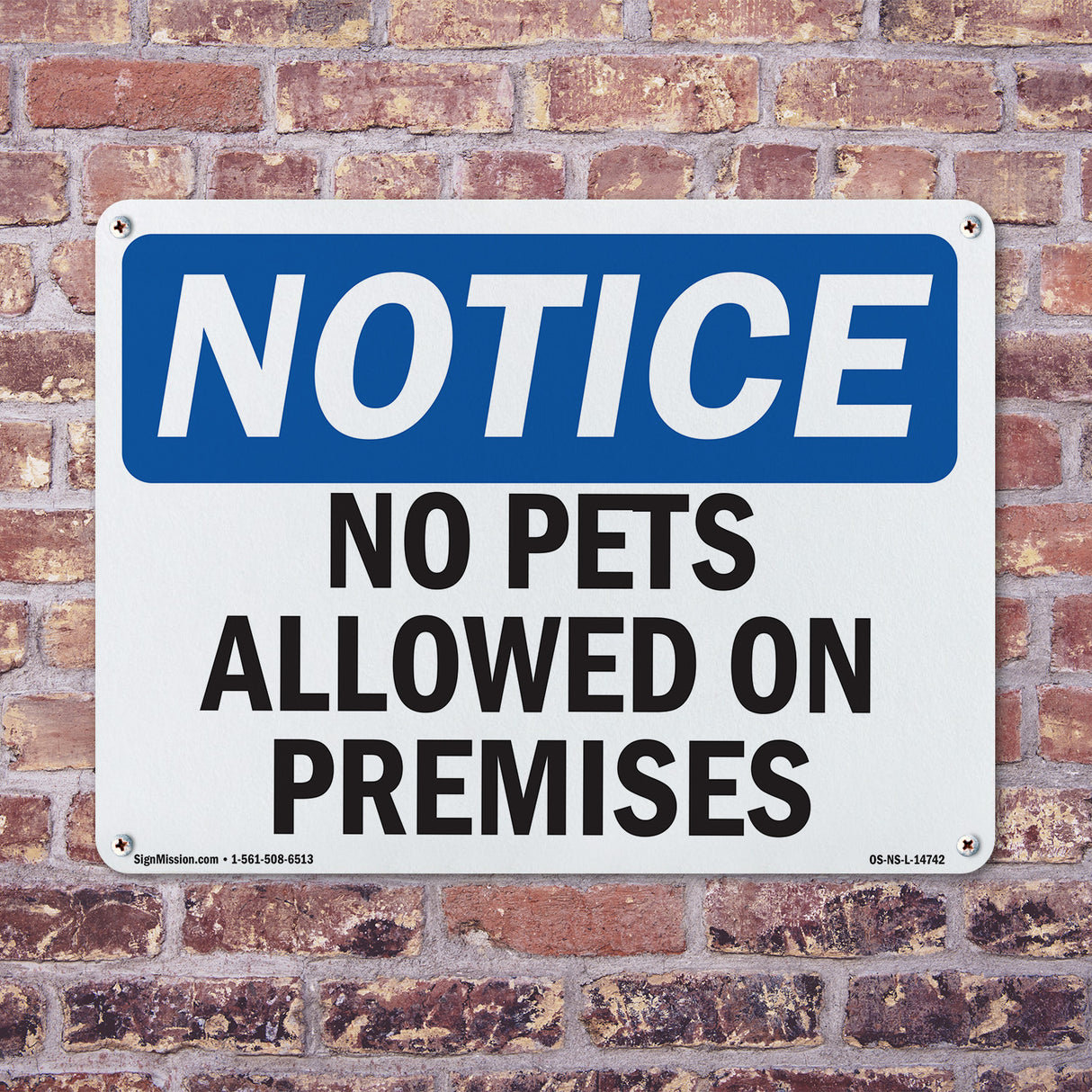 No Pets Allowed On Premises