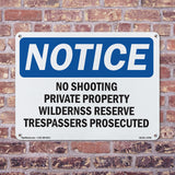 No Shooting Private Property Wilderness