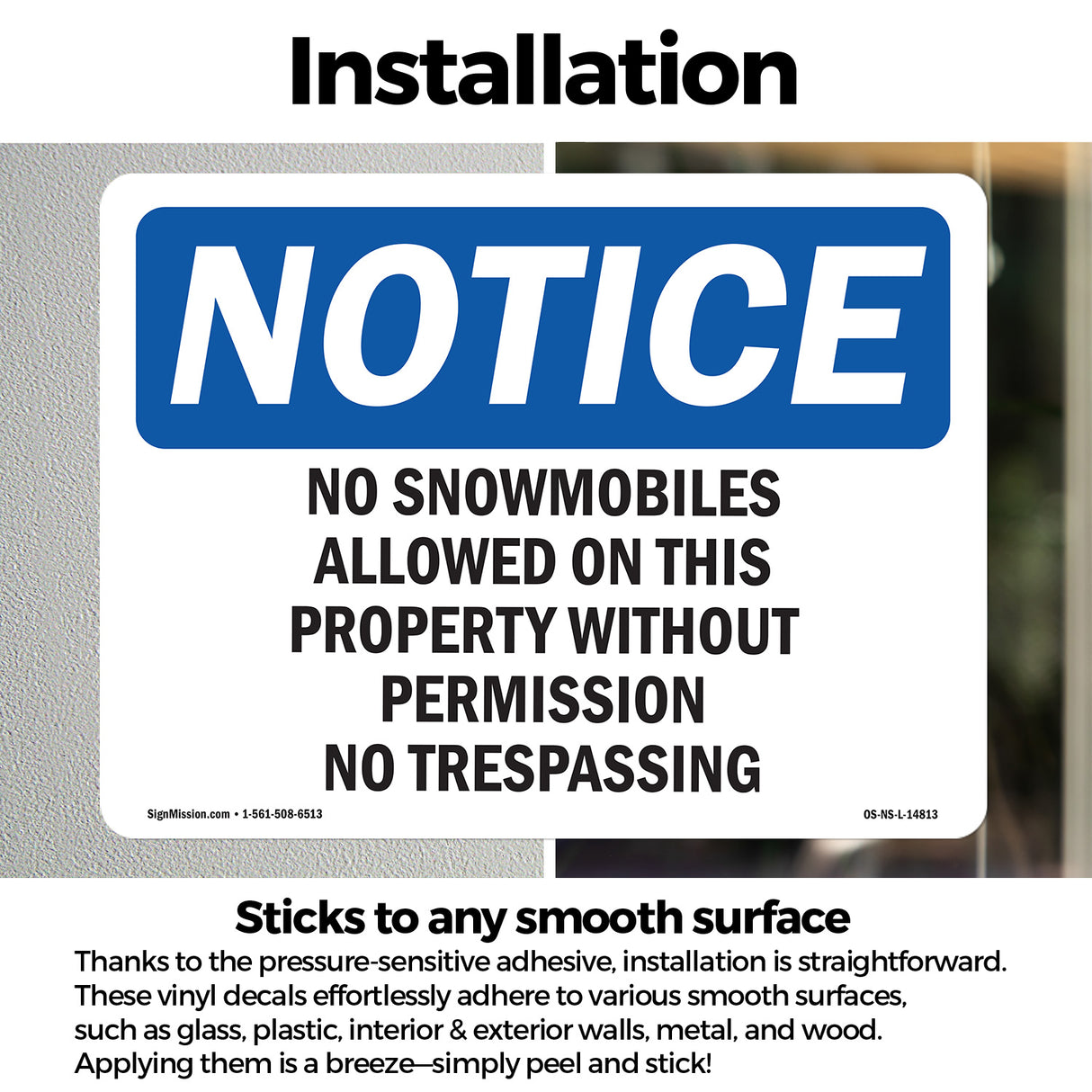 No Snowmobiles Allowed On This Property