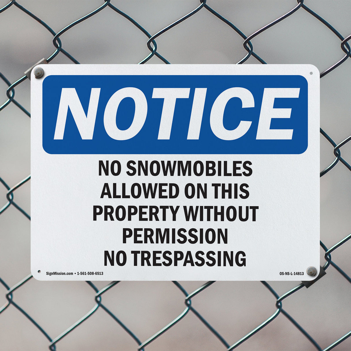 No Snowmobiles Allowed On This Property