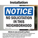 No Solicitation In This Neighborhood