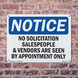No Solicitation Salespeople And