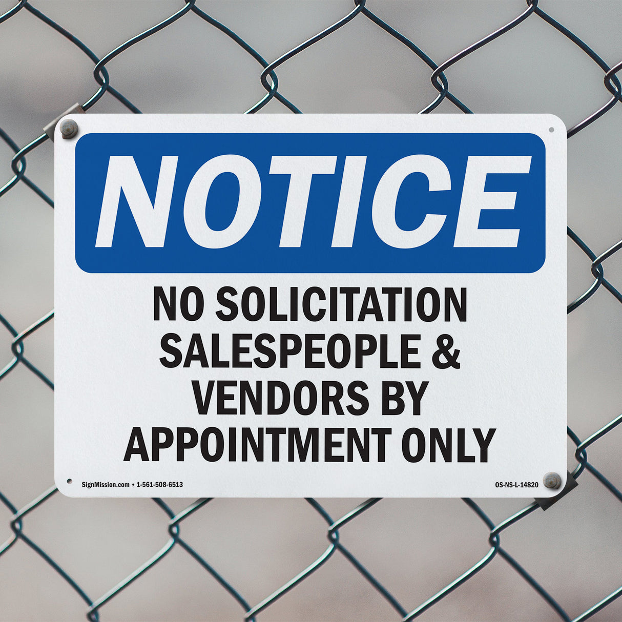 No Solicitation Salespeople And Vendors By