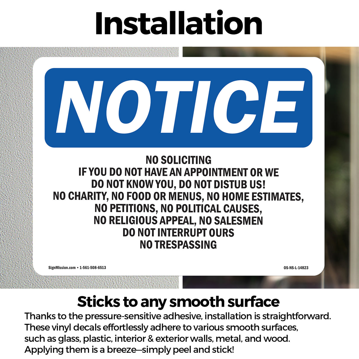 No Soliciting If You Do Not Have An Appointment
