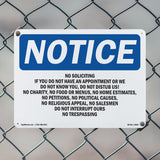 No Soliciting If You Do Not Have An Appointment