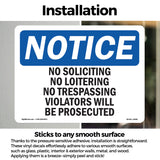 No Soliciting No Loitering No