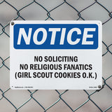 No Soliciting No Religious Fanatics (Girl