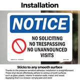 No Soliciting No Trespassing