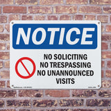 No Soliciting No Trespassing