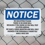 No Soliciting Please There Is No Door Bell