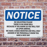 No Soliciting Please There Is No Door Bell