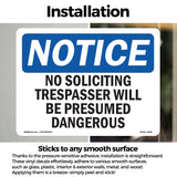 No Soliciting Trespassers Will Be Presumed