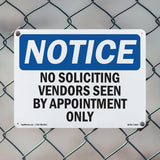No Soliciting Vendors Seen By Appointment Only