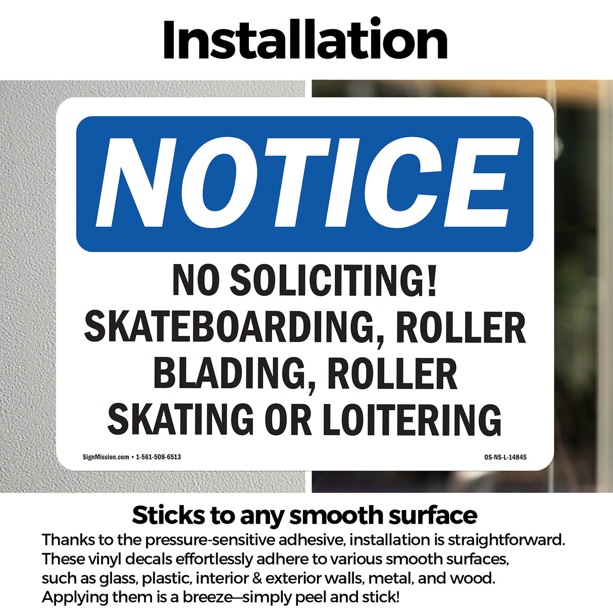 No Soliciting, Skateboarding, Roller Blading,