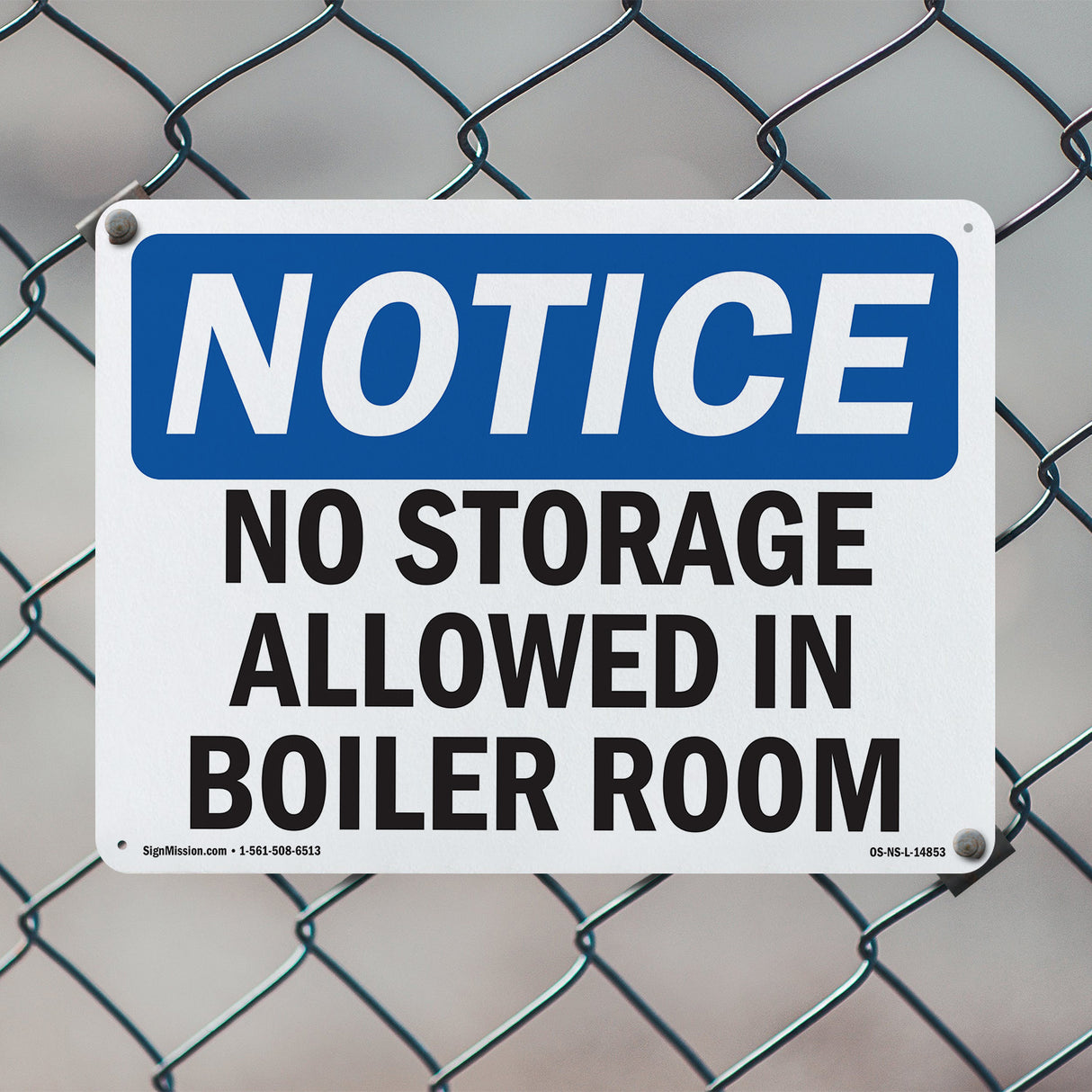 No Storage Allowed In Boiler Room