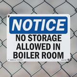No Storage Allowed In Boiler Room