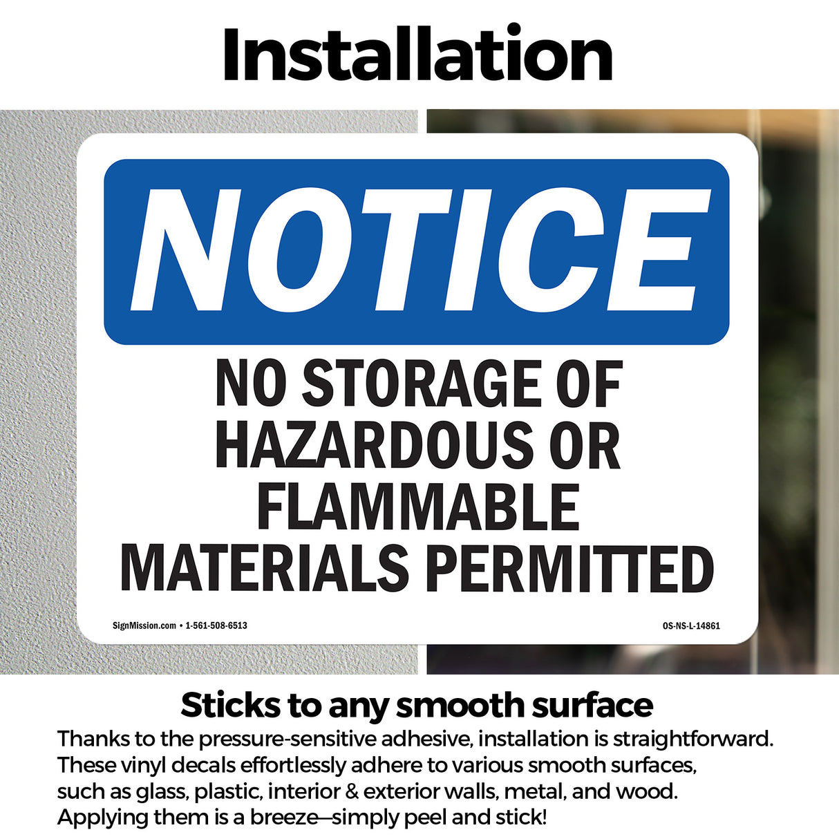 No Storage Of Hazardous Or Flammable Materials