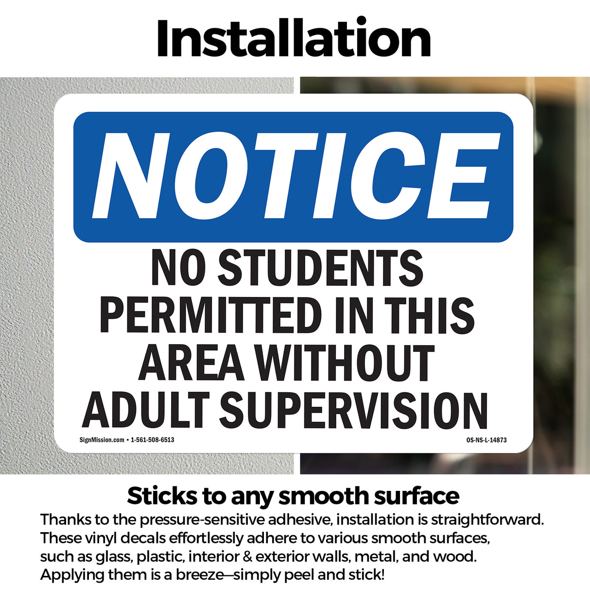 No Students Permitted In This Area Without