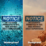 No Students Permitted In This Area Without