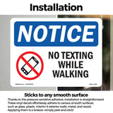 No Texting While Walking