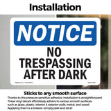No Trespassing After Dark
