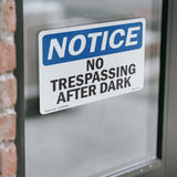 No Trespassing After Sunset