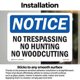 No Trespassing No Hunting No Woodcutting