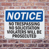 No Trespassing No Solicitation