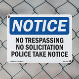No Trespassing No Soliciting Police