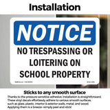 No Trespassing Or Loitering On School Property