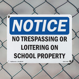 No Trespassing Or Loitering On School Property