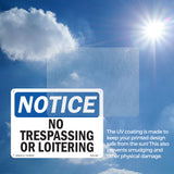 No Trespassing Or Loitering