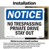 No Trespassing Private Drive Stay Out