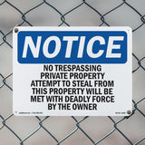 No Trespassing Private Property Attempts